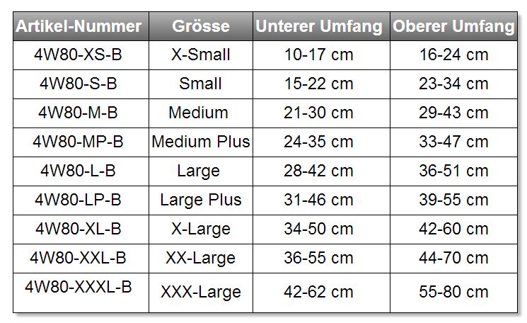 4W80 LITE Liner SUPREME Gel Kniekappe – Komfort & Stabilität für Mobilitätsgrad 1-3